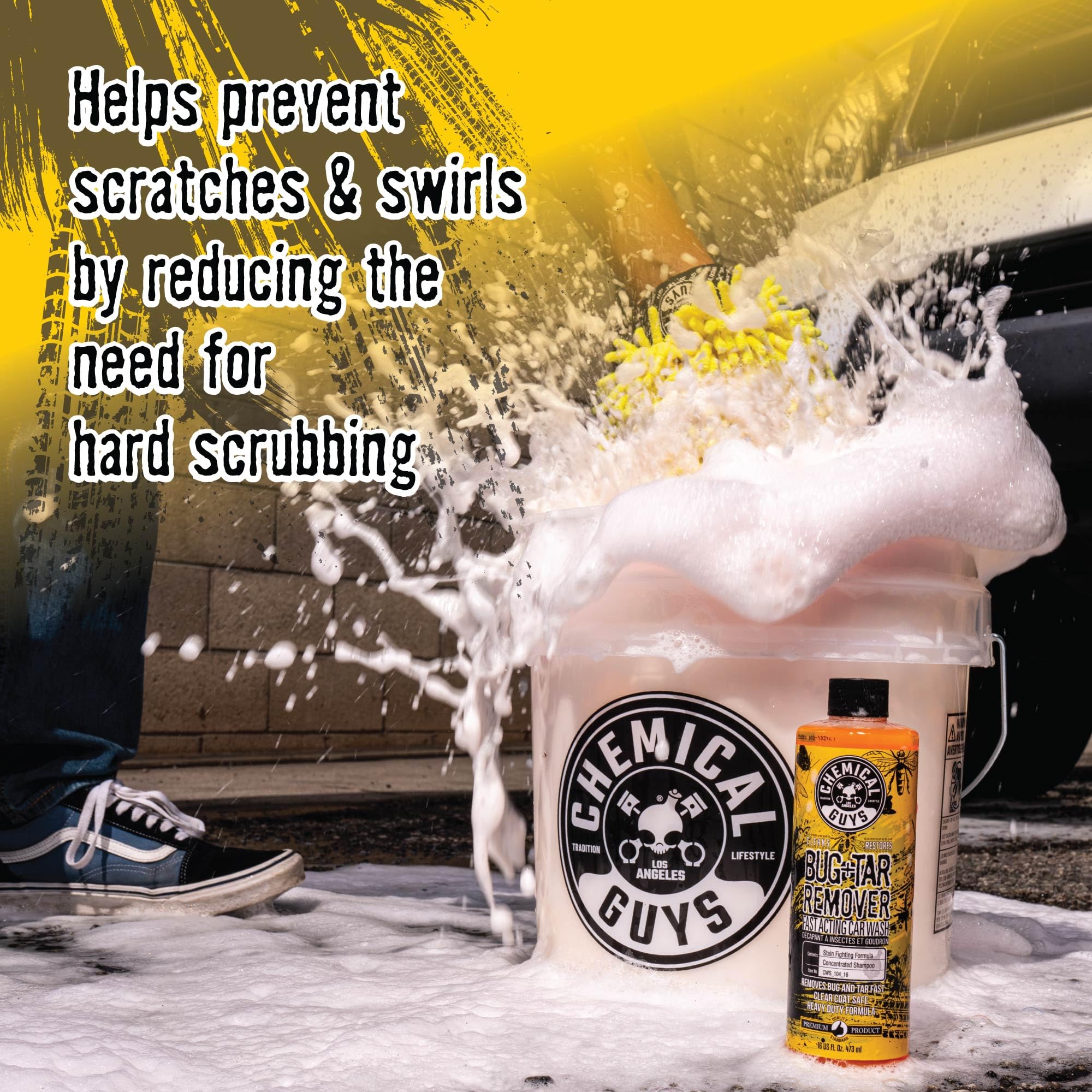 Chemical Guys CWS_104CS Foam Cannon & Snubby Snow Foam Kit - Bug and Tar Remover Car Wash Soap, 128 fl oz + TORQ Foam Cannon Max 8 & Snubby Spray Foam Gun, for Pressure Washer - 3 Items - Image 4