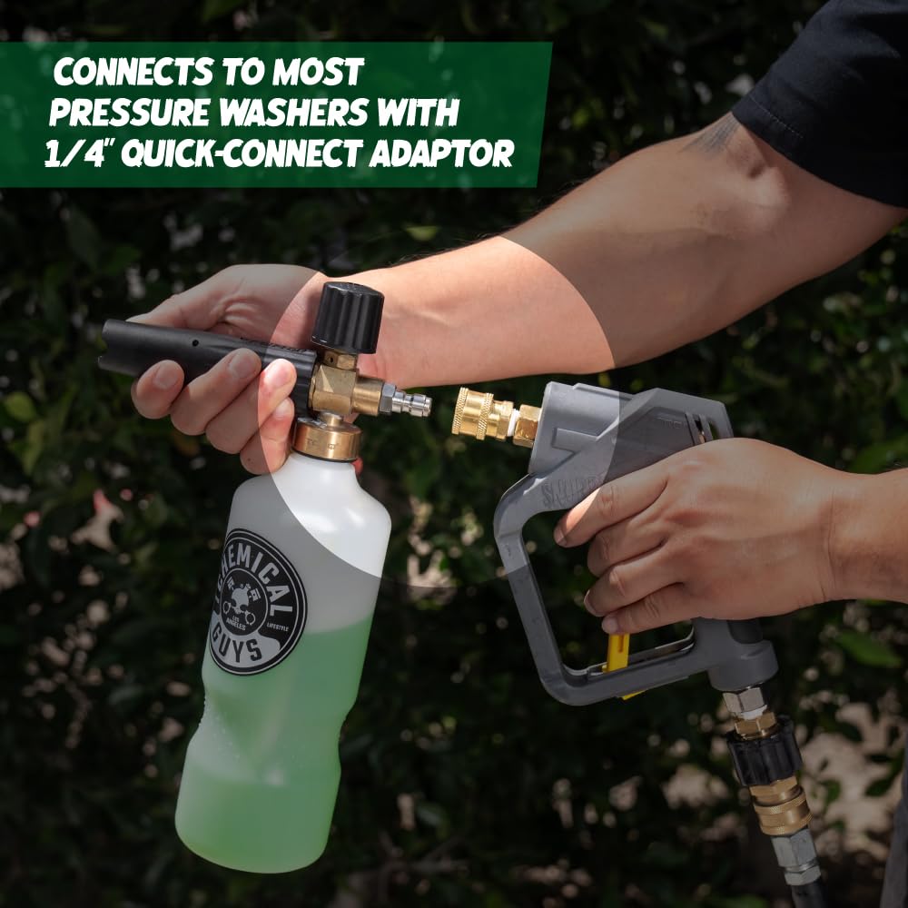Chemical Guys EQP_310 TORQ Professional Foam Cannon Max Foam 8, (Great for Cars, Trucks, SUVs, Motorcycles, RVs & More) 32 oz Bottle - Image 6