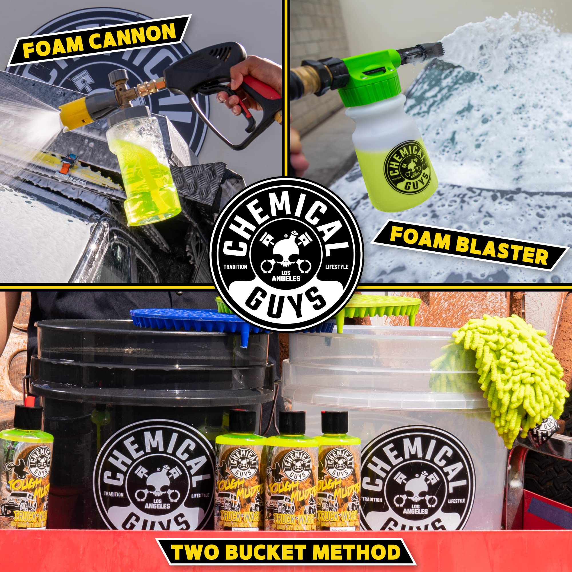 Chemical Guys Tough Mudder Foaming Truck, Off Road, ATV and RV Heavy Duty Wash Soap, (Works with Foam Cannons, Foam Guns or Bucket Washes), 2 x 16 fl oz, Lemon Scent - CWS2021602 - Image 7