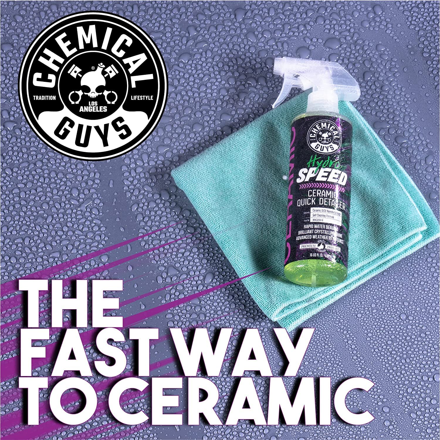 Chemical Guys HOL362 16-Piece Arsenal Builder Ceramic Car Wash & Protection Kit with Foam Gun, Bucket and (6) 16 oz Car Care Cleaning Chemicals (Works w/Garden Hose) - Image 4