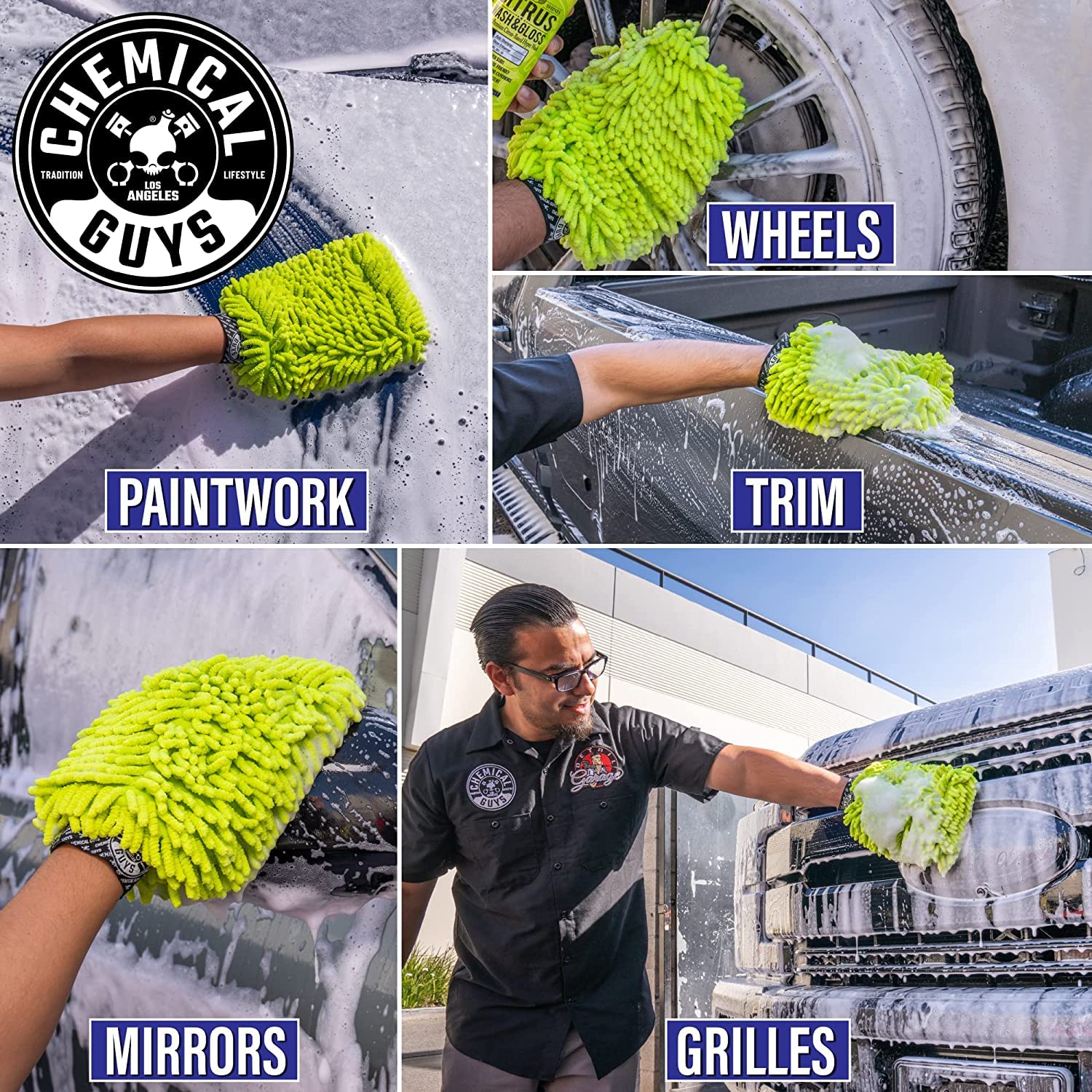 Chemical Guys HOL362 16-Piece Arsenal Builder Ceramic Car Wash & Protection Kit with Foam Gun, Bucket and (6) 16 oz Car Care Cleaning Chemicals (Works w/Garden Hose) - Image 6