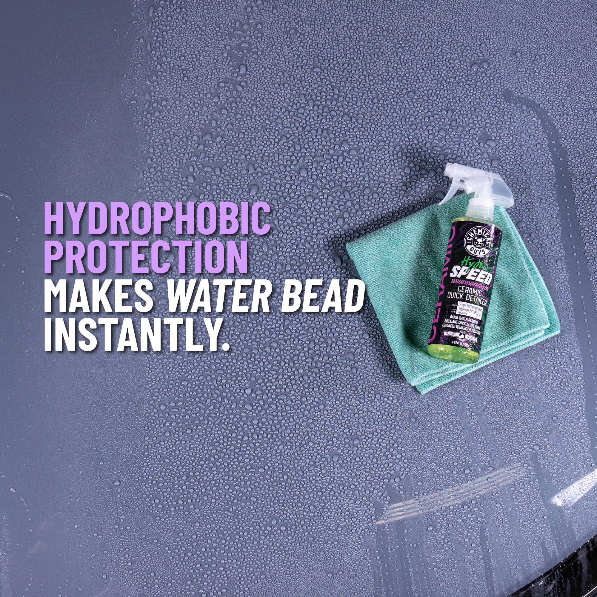 Chemical Guys HydroSpeed Ceramic Quick Detailer Spray - SiO2 Shine Car Detailer Spray for Cars, Trucks, SUVs, Motorcycles and RVs, Boosts Gloss, Hydrophobic Protection and Slickness, 128 oz - Image 4