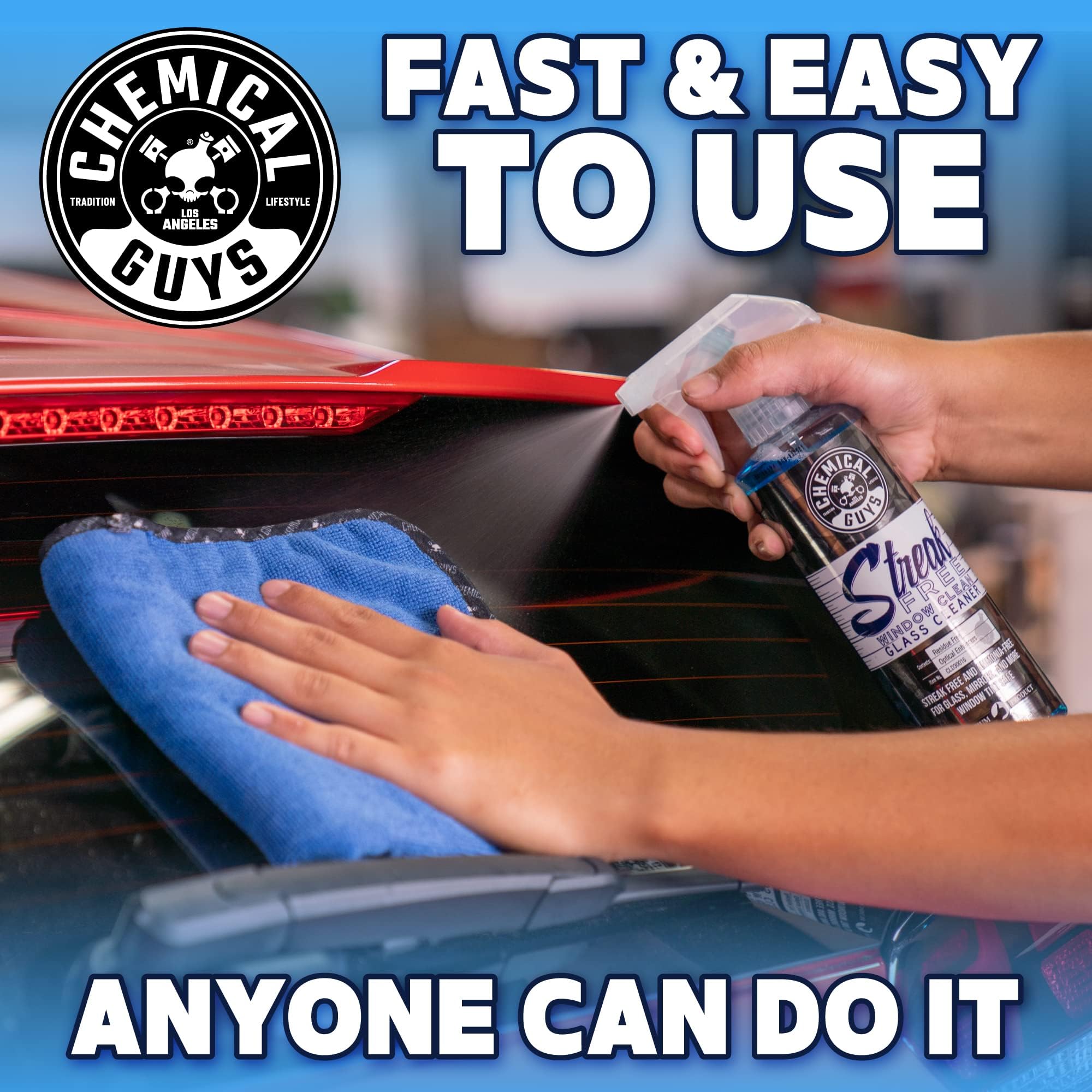 Chemical Guys Streak Free Glass and Window Cleaner - Works on Glass, Windows, Mirrors, and Screens, Ammonia-Free and Safe on Tinted Windows, for Cars, Trucks, SUVs, and Home Use - 16 oz - Image 6