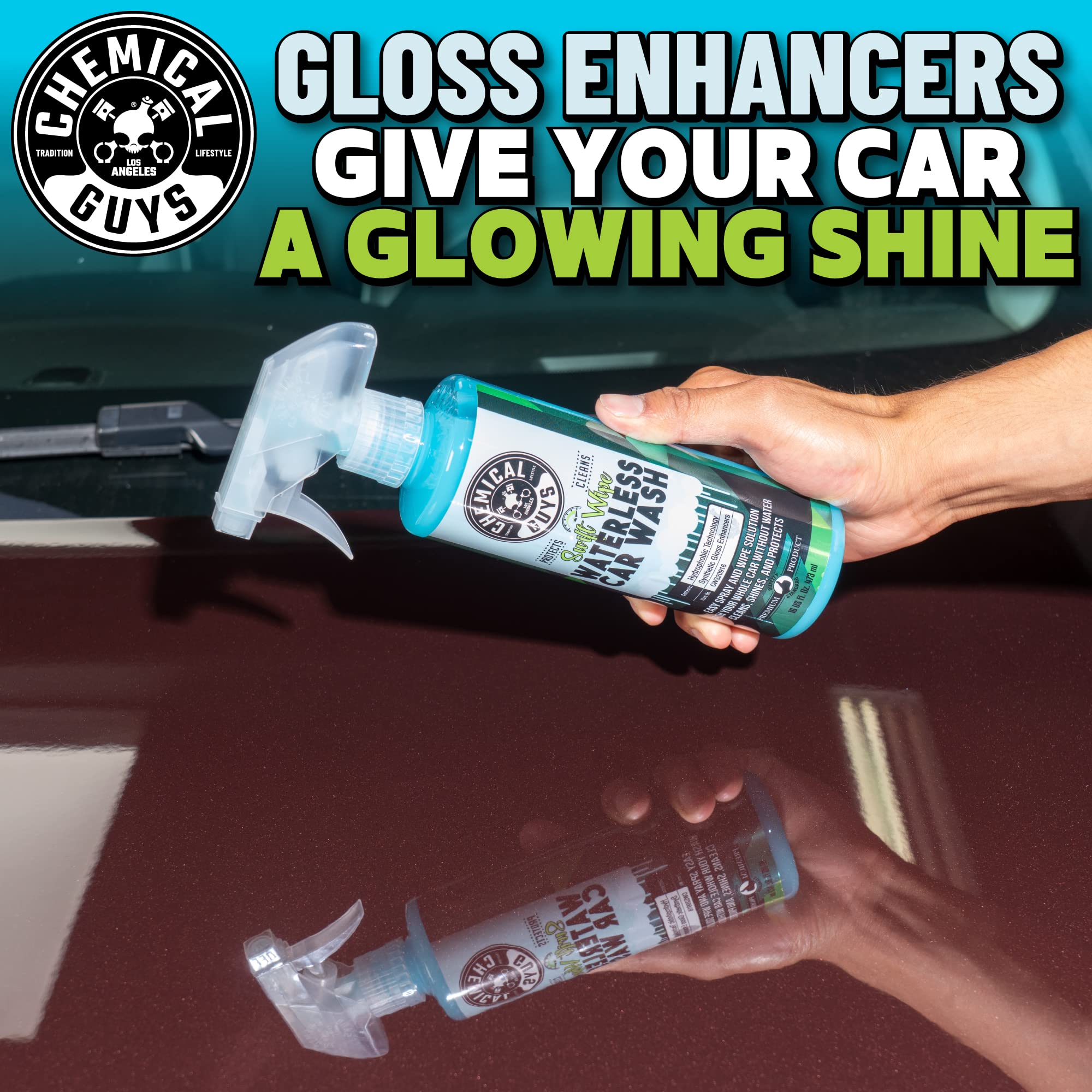 Chemical Guys Swift Wipe Sprayable Waterless Car Wash Spray - Spray and Wipe to Safely Clean and Shine Cars, Trucks, Motorcycles, RV & More, High Lubrication Formula, 16 oz - Image 5