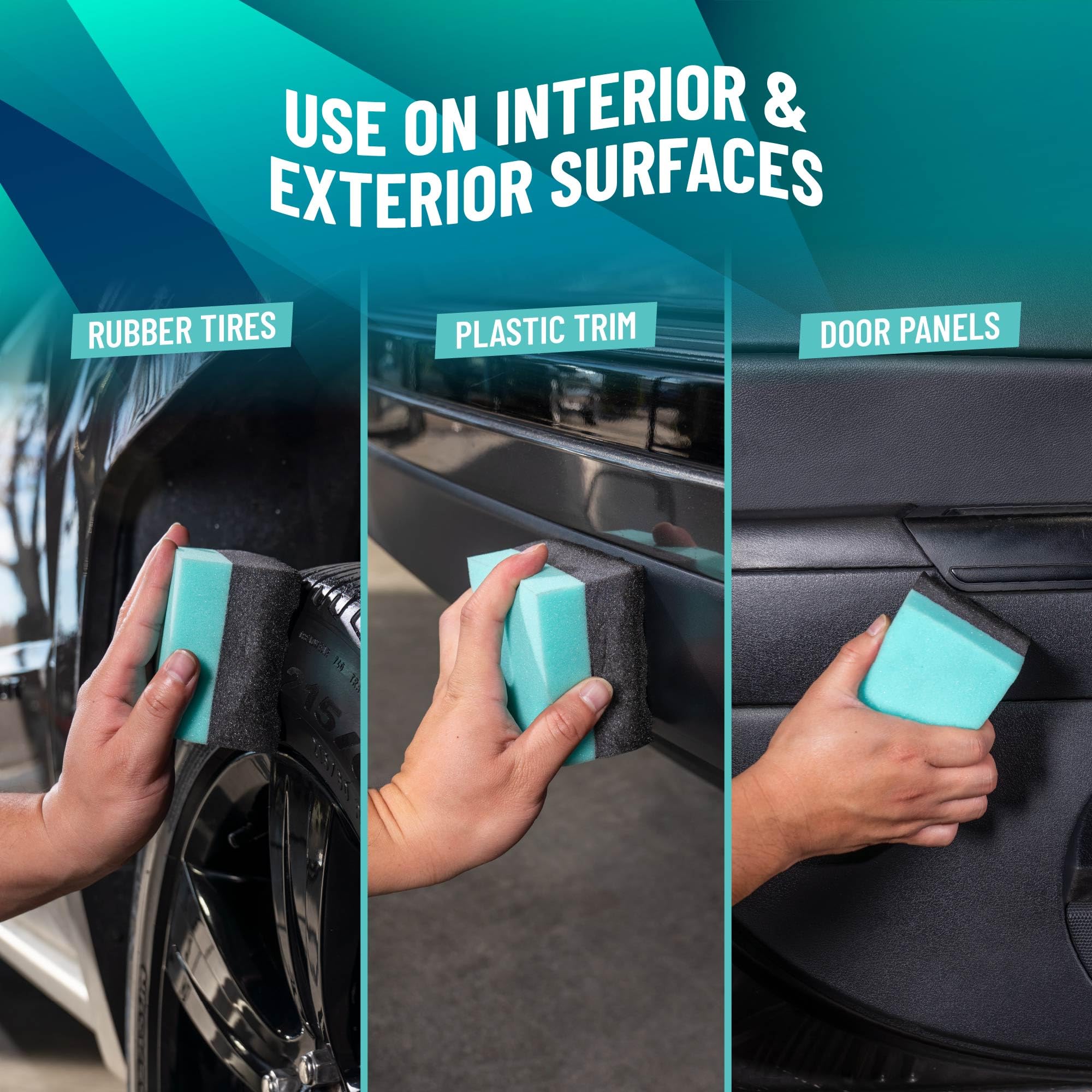 Chemical Guys Wonder Wave Durafoam Contoured Large Tire Shine & Dressing Applicator, 4 Pack - Image 5